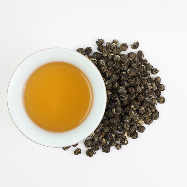 Super Quality Fujian Jasmine Dragon Pearl Tea  Jasmine Tea with Strong Jasmine Flavor