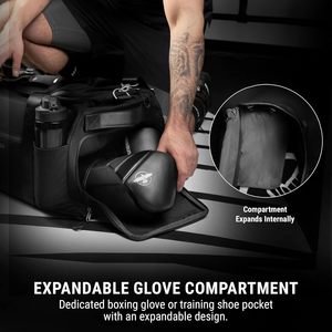 <span class=keywords><strong>Bolsa</strong></span> <span class=keywords><strong>de</strong></span> deporte, <span class=keywords><strong>bolsa</strong></span> <span class=keywords><strong>de</strong></span> fitness negra <span class=keywords><strong>de</strong></span> <span class=keywords><strong>50</strong></span> <span class=keywords><strong>litros</strong></span>, <span class=keywords><strong>bolsa</strong></span> <span class=keywords><strong>de</strong></span> equipaje con 7 bolsillos con cremallera, para viajes, boxeo, taekwondo, Muay Thai, <span class=keywords><strong>de</strong></span> gran capacidad - Product Image 5