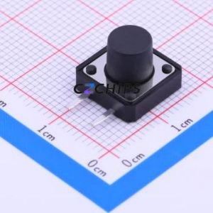 TSA122G90-250 Tactile Switch Through hole Component (THT) Switch Single Pole Single Throw Round Button 2.5N Through Hole - Product Image 1