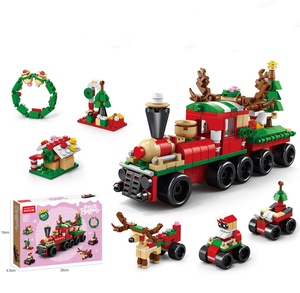 Baby <span class=keywords><strong>Large</strong></span> Kids Creative <span class=keywords><strong>Building</strong></span> <span class=keywords><strong>Blocks</strong></span> Brinquedo De Madeira Educacional Crianças Decoração De Natal - Product Image 1