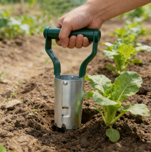 Herramienta Manual para Cavar Hoyos en Acero, Trasplantadora de Plántulas, Herramienta para Cavar a Mano en el Jardín, para Plantar Flores - Product Image 2