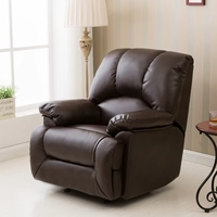 Wohnzimmer Retro Einzels itz Entspannung Komfortable Luft Leder Manual Home Recliner Chair