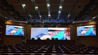Mur vidéo LED intérieur à pas de pixels fins P1.25 P1.86 SMD COB P1.53 P2 8K Affichage LED Ultra HD pour salle de conférence