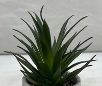 Plantes succulentes artificielles en plastique vertes, haute simulation, écologiques, mini 17 cm pour la décoration de la maison et de mariage