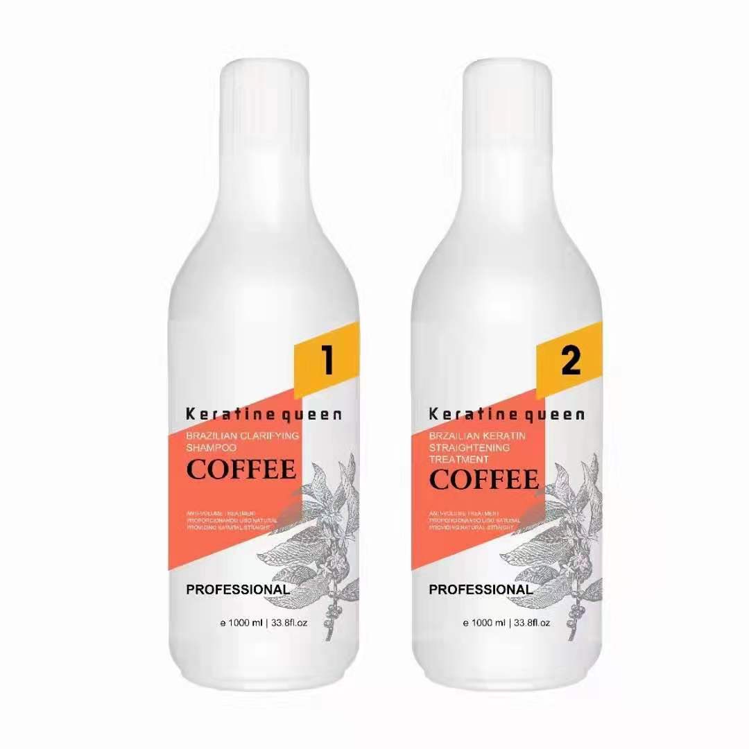 Профессиональный набор для выпрямления волос бразильским кератином с коллагеном