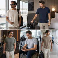 Camisa Funcional Ligera para Hombre JNEI, 150gsm, Protección UV, Absorbe la Humedad, Transpirable, para Viajes y Uso Diario