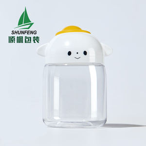 150 מ "ל 250 מ" ל 8 עוז 16 עוז קוסמטיקה קרם ממתקים מיכל אריזה מיכל מותאם אישית עגול לחיות מחמד מזון פלסטיק אחסון צנצנת עוגיות ברור עם מכסה - Product Image 5