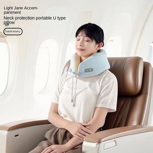 ZGBROTHERS YD-MF111 Nueva Almohada de Viaje Portátil de Otoño con Espuma Viscoelástica de Rebote Lento en Forma de U, 400 Hilos, para Avión - Product Image 4