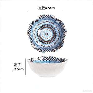 Platos de Cerámica Estilo Bohemio, Platos Retro Japoneses para <span class=keywords><strong>Sushi</strong></span> y Salsas, Vajilla para el Hogar - Product Image 6