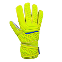 Gants de football en cuir de haute qualité pour gardiens de but, fermeture à lacets réglable, protection des doigts, imperméables, antidérapants, en latex résistant