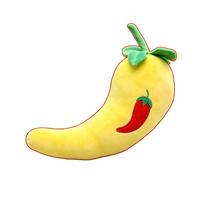 Porte-clés Poupée Piment Douce en Peluche Personnalisée, Jouet en Forme de Légume, 10 cm, pour Machine à Pinces, Certifié CPC CE, OEM ODM