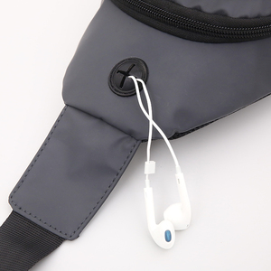 Los hombres de Bolso Negro Oxford bolsa de pecho al aire libre hombro mochila Cruz bolsa de cuerpo de viaje - Product Image 5