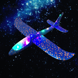 Wholesale Luminous LED Aircraft Airplane <strong>Aeroplane</strong> Jet Launcher <strong>Toy</strong> Flying LED Glitter Glow Flying Hand Throw Foam Plane - Product Image 3