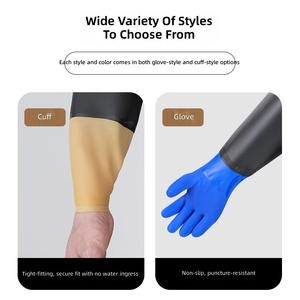 Traje Impermeable <span class=keywords><strong>de</strong></span> PVC Reforzado con Capucha y Guantes y Botas Integrados para Acuicultura y Pesca en Estanques - Product Image 3