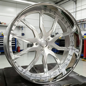 Rines Forjados de 2 Piezas de 18, 19 y 20 Pulgadas Escalonados para M3/M4/X5/X3/Z4 con Borde Pulido y Centro Cepillado, PCD 5x120/114.3/130 Disponible - Product Image 3