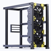 Boîtier PC ATX Open Air 2020 en alliage d'aluminium, prend en charge 3 ventilateurs de 120 mm, radiateur de 360 mm pour le DIY gaming