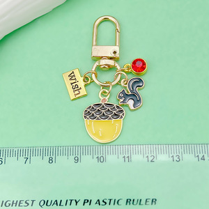 Squirrel And Pine Cone <b>Keychain</b> Zinc Alloy Fashion Jewelry Accessory <b>Personal</b> Gift - Product Image 5