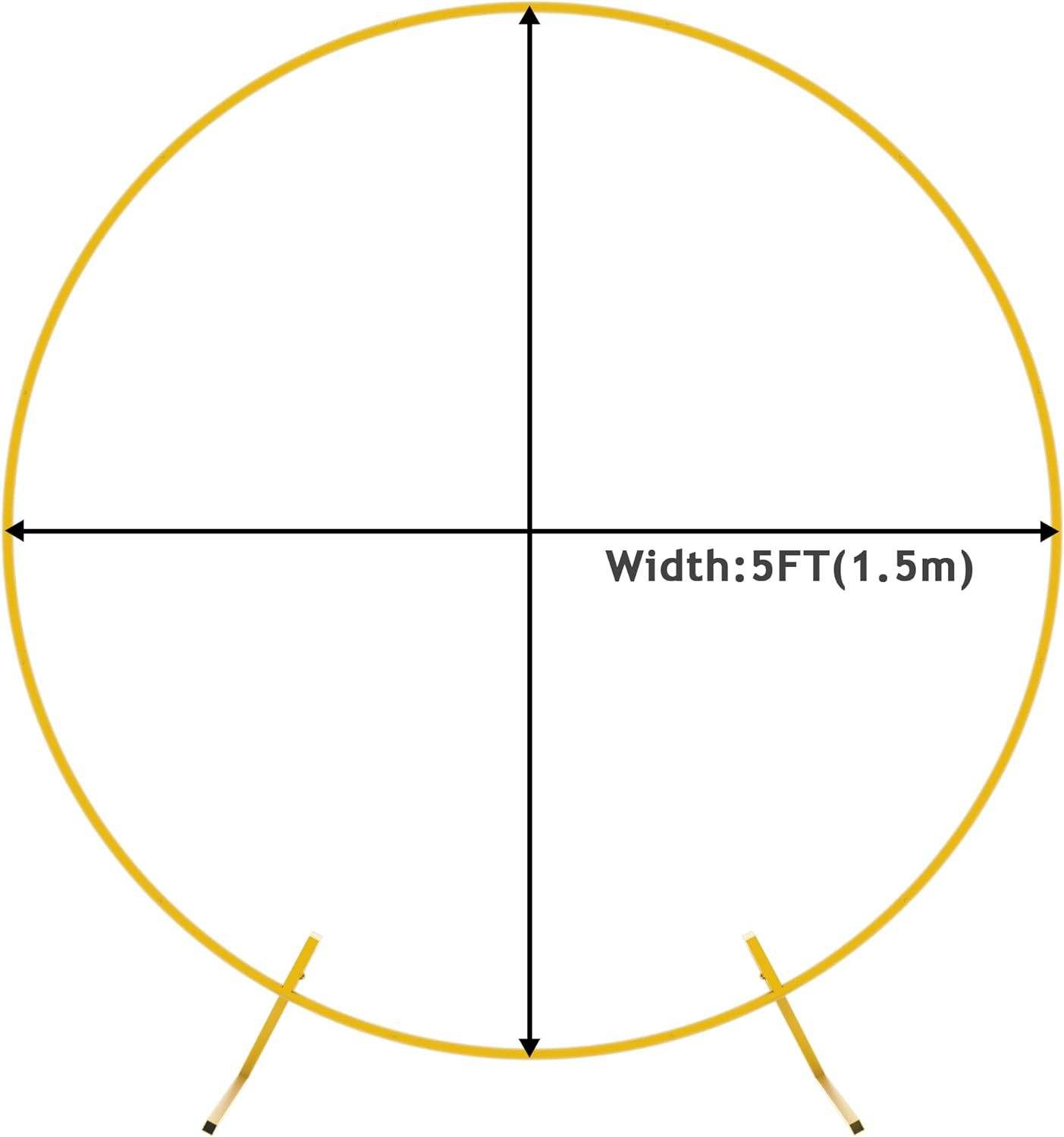 Round metal bracket 1.5 m
