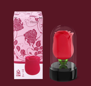 Nouveau vibromasseur rose rose à succion, forme de rose, stimulateur du clitoris, jouets sexuels à succion, vibromasseur à succion, stimulateur de la langue, masseur de mamelons - Product Image 4