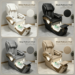 Ensemble de chaise de pédicure et table de manucure de luxe Grandriver, chaise de pédicure électrique avec spa pour les pieds, chaise de pédicure massante avec brumisateur - Product Image 3