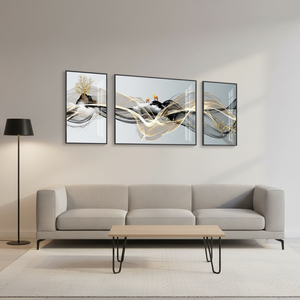 Cuadro <span class=keywords><strong>de</strong></span> <span class=keywords><strong>arte</strong></span> mural <span class=keywords><strong>de</strong></span> porcelana <span class=keywords><strong>de</strong></span> cristal con impresión digital <span class=keywords><strong>de</strong></span> pintura al óleo creativa, diseño abstracto <span class=keywords><strong>de</strong></span> ciervo, con marco para decoración moderna del hogar - Product Image 2