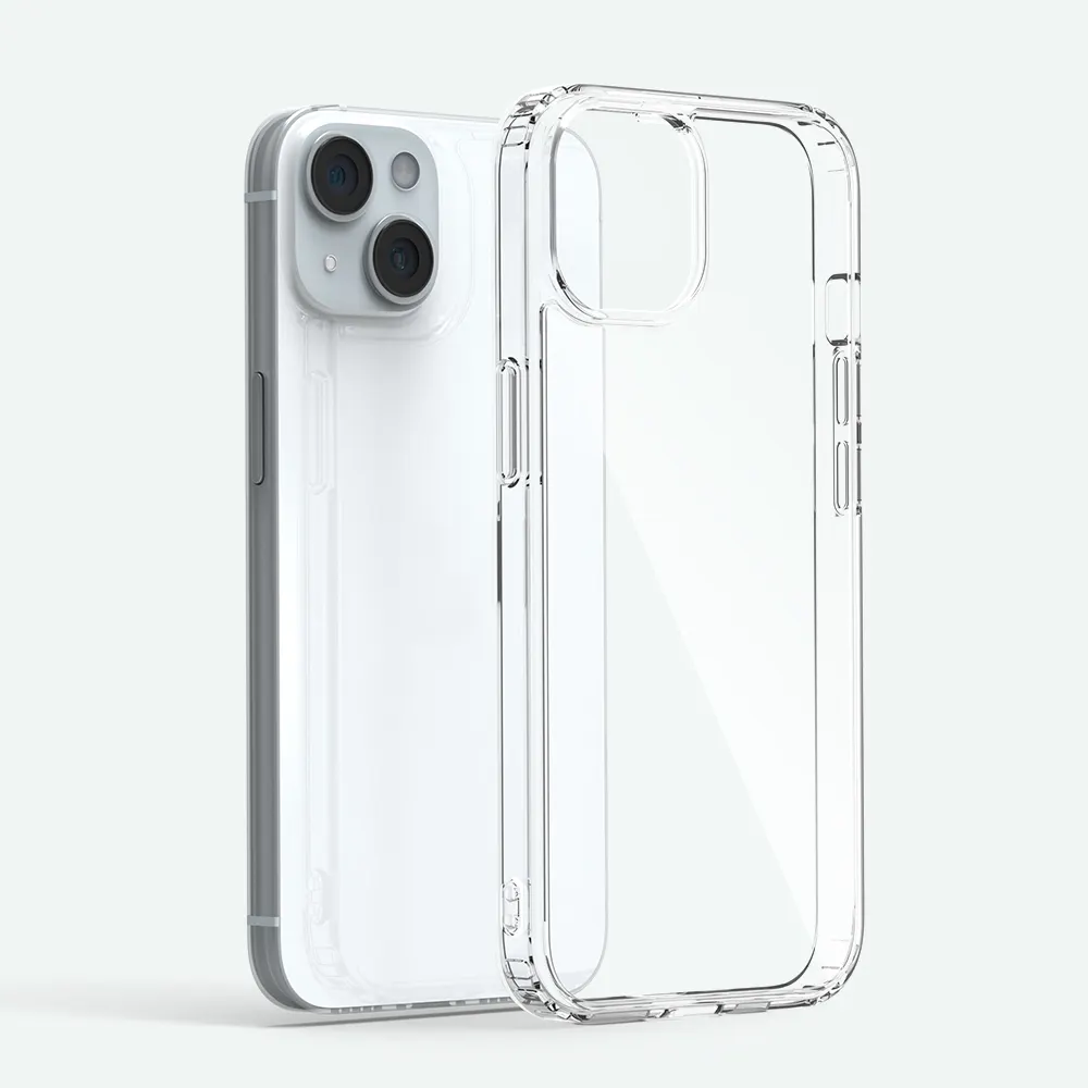 Qualité d'origine pour Iphone 16 15 14 13 12 Pro Max Ring Phone Case Cover Clear pc + tpu Wireless charging phone case