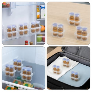 Caja de Plástico Transparente de 3 ml para Almacenamiento de Vacunas en Polvo Liofilizado, Frascos de Plástico para Péptidos - Product Image 4