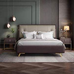 Juego de Muebles de Dormitorio de Lujo Italiano a <span class=keywords><strong>Precio</strong></span> de Mayoreo, Tapicería de Cuero PU, Cabecera, Cama Doble - Product Image 2