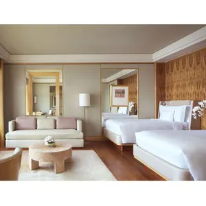 5-звездочный гостиничный набор мебели для спальни роскошный отель мебель для спальни две односпальные кровати для гостиничного номера мебель
