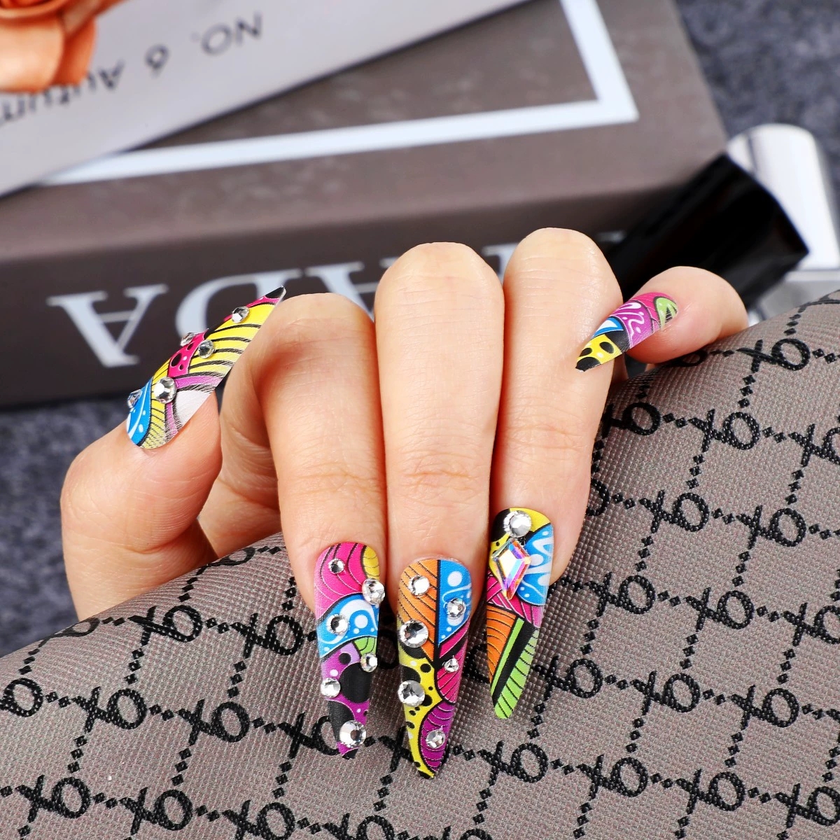 I’m still hoping my nails grow on me 🥺❤️ #vlogmas #nails #holidays  #christmas #christmasnails, image size:1200x1200