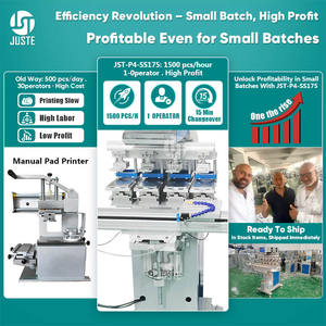 Machine d'impression par servo 4 couleurs avec fermeture à capuchon rotatif Automatisation de table Contrôle PCB 200X200 150*300 Mm Modèle Breaker Pad Printer - Product Image 2