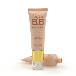 Emballage personnalisable pour petit tube de crème BB, fabriqué en usine, tube ovale en plastique avec pompe, imprimé en couleur, conteneur cosmétique vide - Product Image 1