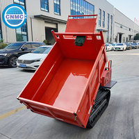 Mini tombereau chenillé agricole diesel, mini transporteur chenillé, mini tombereau chenillé de 1 tonne, chargeur de mini tombereau chenillé à vendre, neuf et d'occasion