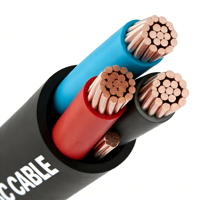 Cable THHN THWN-2 sin blindaje, aprobado por UL 83, cobre desnudo, 2-50 núcleos, AWG 10-14, para ubicaciones húmedas/secas/peligrosas