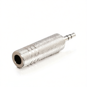 3.5mm Stereo <b>Plug</b> To 6.3mm Stereo Socket Jack <b>Adapter</b> Metal Connector Audio <b>Adapter</b> - Product Image 2