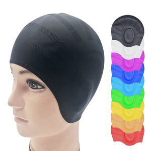 Bonnet de bain en silicone vierge personnalisé de haute qualité avec protection auditive, antidérapant et imprimable - Product Image 3