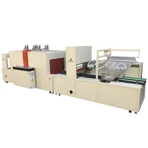 Shrinking wrapping package bottom lap sealing pe shrink wrap film packing machine for long products