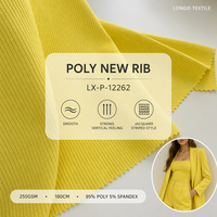 Nouveau tissu jacquard côtelé extensible 95% polyester 5% élasthanne 250GSM 180cm de large, élégant, chic et doux pour robes et costumes pour femmes, garçons et filles
