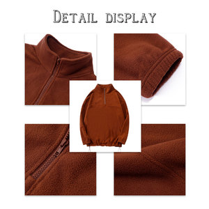 Sudadera de gimnasio para hombre con logo personalizado, diseño de compresión estampado, media cremallera, forro polar, manga larga, talla grande, Invierno 2026 - Product Image 5