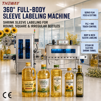 Machine d'étiquetage par thermorétraction fiable pour la production de bouteilles en plastique de sauce soja, de vinaigre et d'huile alimentaire