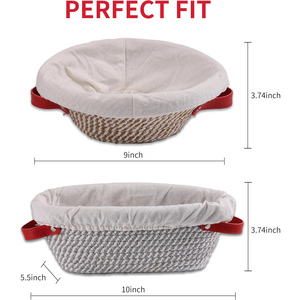 Panier de Fermentation de Pain de Luxe pour la Maison - Panier de Rangement Tressé Écologique pour la Pâte, Style Européen, Bleu - Product Image 3