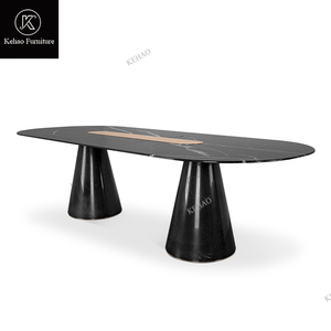 Set <span class=keywords><strong>Tavolo</strong></span> da Pranzo Ovale di Lusso con 6-8 Sedie, Piano in <span class=keywords><strong>Marmo</strong></span>, Tavoli per <span class=keywords><strong>Cucina</strong></span>, Matrimoni e Banchetti, Arredamento per Casa - Product Image 5