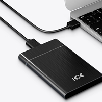 Hard Drive Eksternal Mini Baru 1pc HDD USB 3.0 Portabel 2TB Cangkang Aluminium Alloy Kecepatan Tinggi 100MB/s Kecepatan Baca/Tulis Desktop