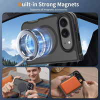 Étui magnétique premium à deux pièces pour iPhone Duo avec dos en PC antichoc et protection de charnière en TPU pour iPhone 18 Duo