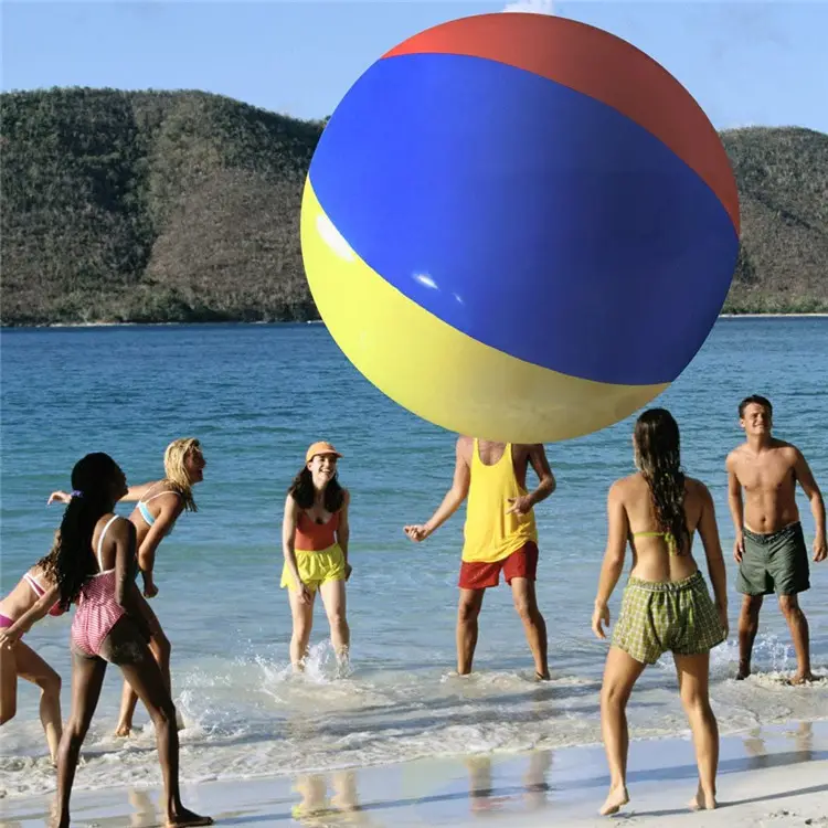 巨大な大きなカラフルなレインボーグローブインフレータブルビーチボールスイミングプールインフレータブルビーチおもちゃボール
