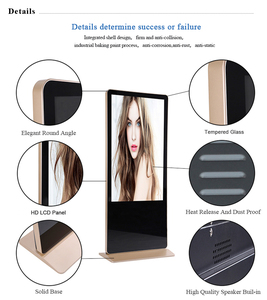 Indoor Vertical Totem <strong>Advertising</strong> <strong>LCD</strong> <strong>Display</strong> Video Player <strong>Floor</strong> <strong>Standing</strong> Commercial Digital Signage For Elevator Education Use - Product Image 4