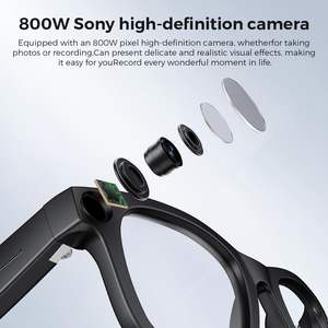 Lunettes Intelligentes avec Traduction en Temps Réel, Assistant de <span class=keywords><strong>Chat</strong></span> IA, Caméra 8MP 3200W Pixels, Vidéo 1200P, Double Micros et Haut-parleurs - Product Image 4