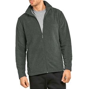 Giacca da <span class=keywords><strong>Uomo</strong></span> in Pile Polare a Maniche Lunghe con Cerniera Completa Felpe Tinta Unita Morbide <span class=keywords><strong>Senza</strong></span> <span class=keywords><strong>Cappuccio</strong></span> - Product Image 4