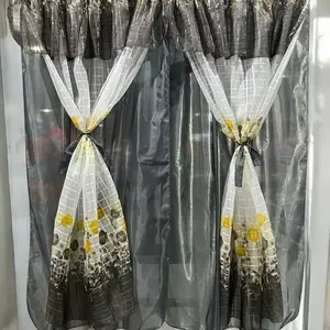 Ensemble de 6 rideaux ajourés Tulipan, 2 m de haut x 2,50 m, motif floral classique, décoration intérieure - Product Image 4