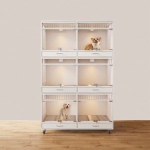 Customize Luxury Modern Wooden Multi-Tier Dog &amp; <strong>Cat</strong> <strong>Kennel</strong>/Cage <strong>for</strong> Pet Boarding and Display - Product Image 6